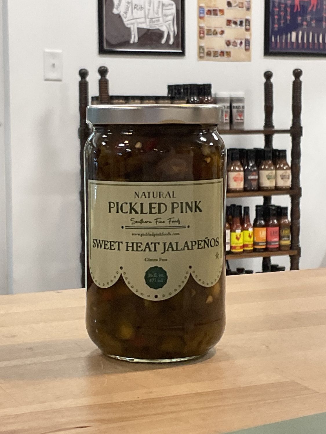 Pickled Pink- Sweet Heat Jalapenos