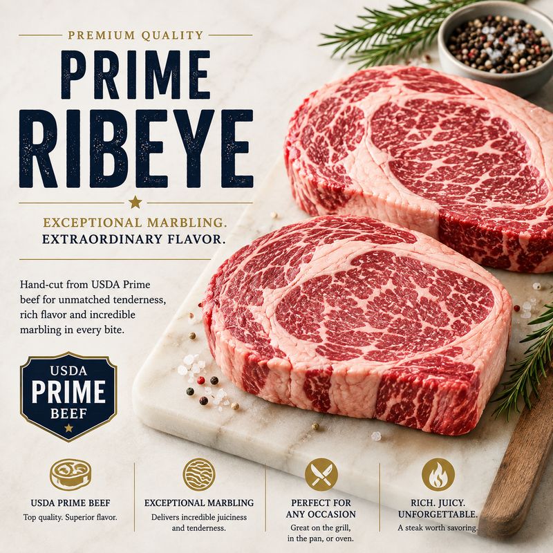 Prime Beef Ribeye (Evans)