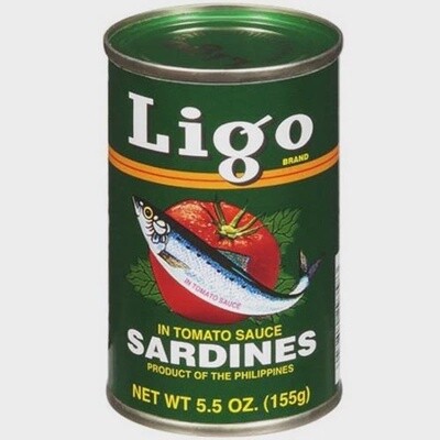Ligo Sardines Regular (Green) 5.5oz
