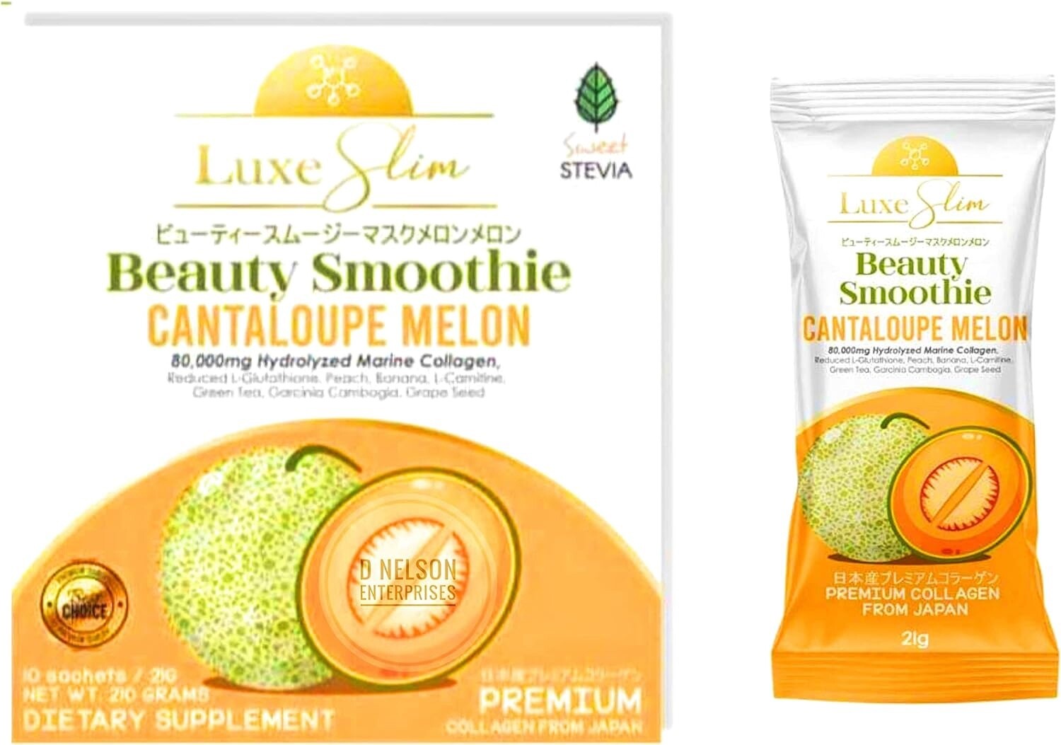 Luxe Slim Cantaloupe Melon 10 X 21G