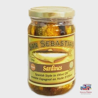 San Seb Span Sardines Olive (Mild) 230g