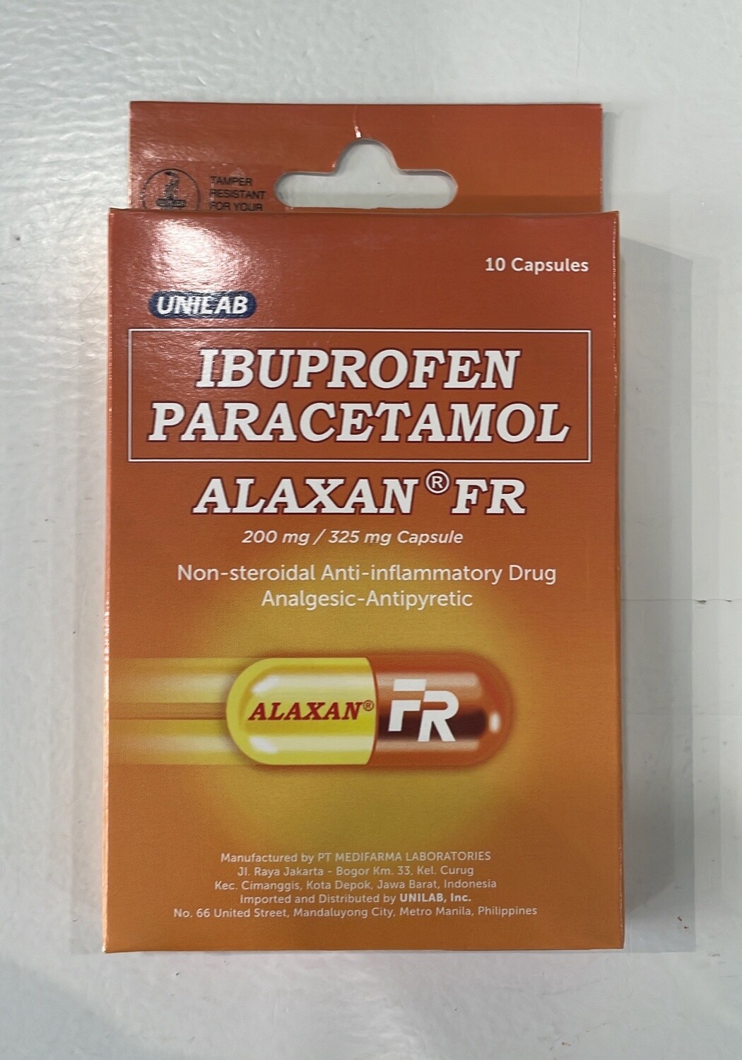 Unilab Alaxan Relief Ibuprofen 10 Capsules