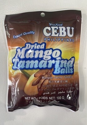 Cebu Dried Mango Tamarind Balls 100g