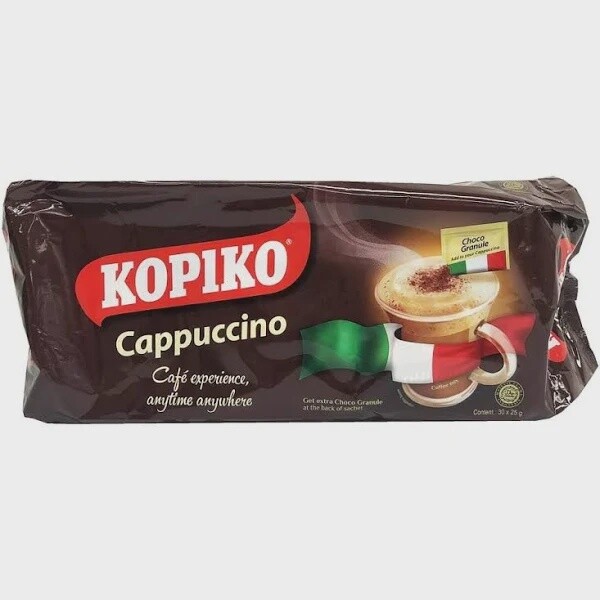 Kopiko Inst Coffee Capuccino 30 Pack