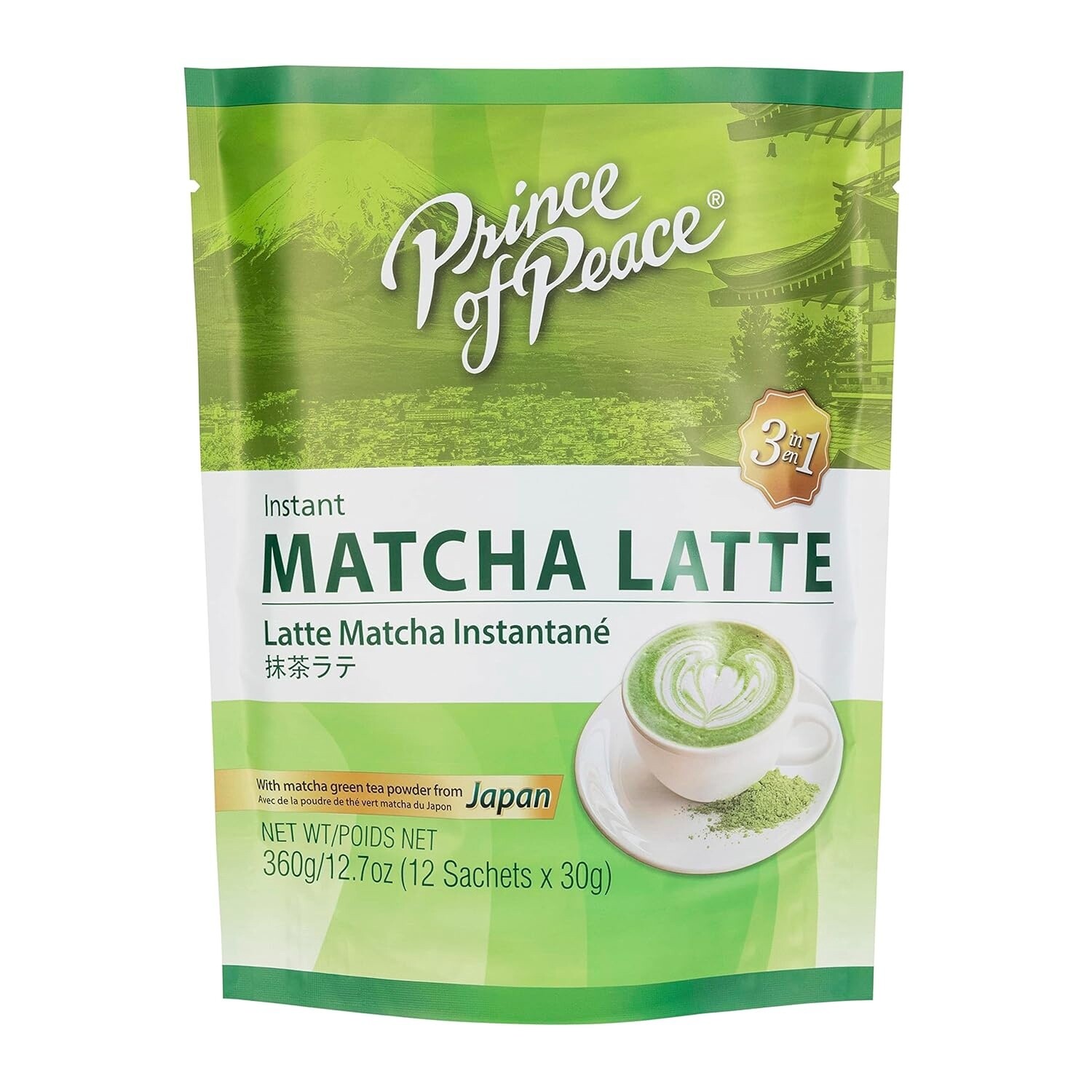 Prince Of Peace Inst Matcha Latte  3In1