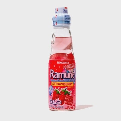 Ramune Sangaria Drink Strawberry 6.76oz