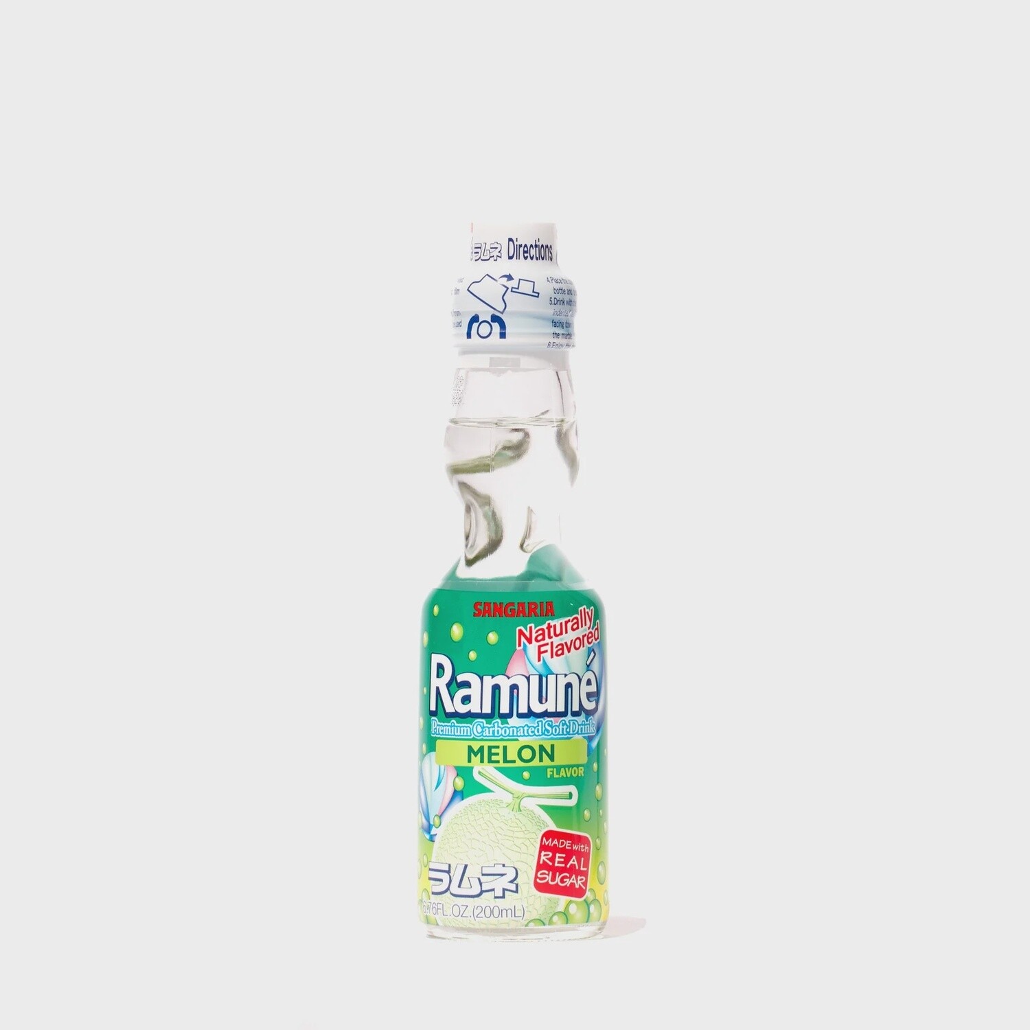 Ramune Sangaria Drink Melon 6.76oz