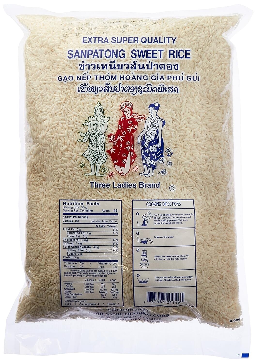 3 Ladies Sweet Rice 5lbs