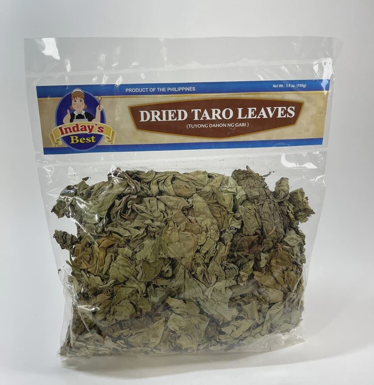 Inday&#39;s Dry Taro Leaves 100G