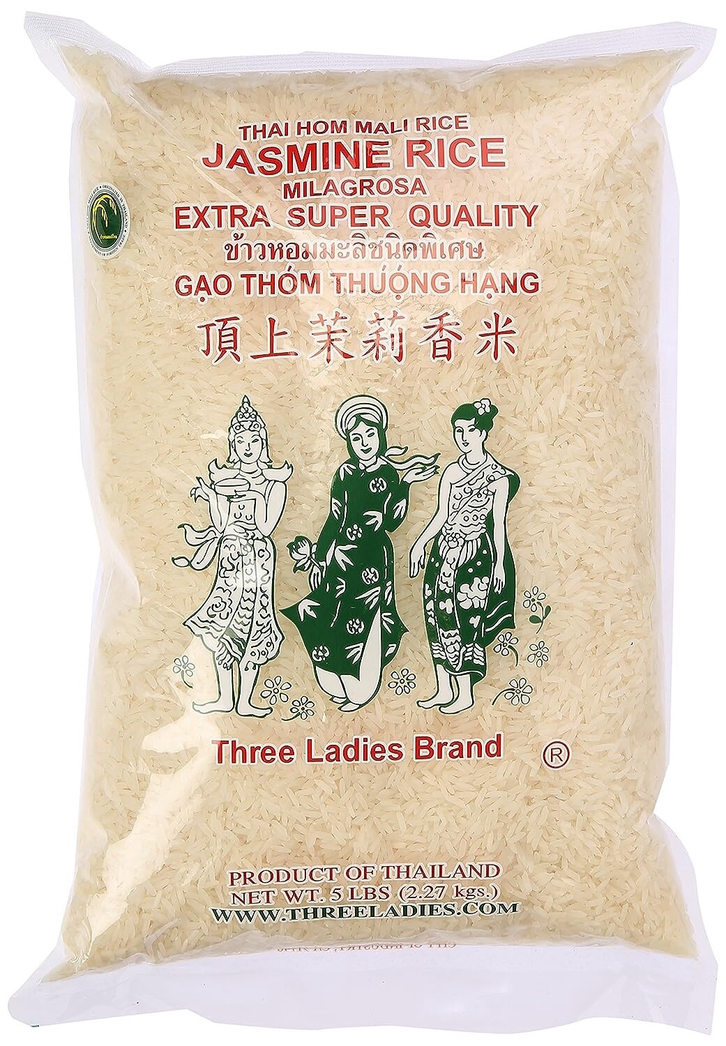 3 Ladies Jasmine Rice 5lbs