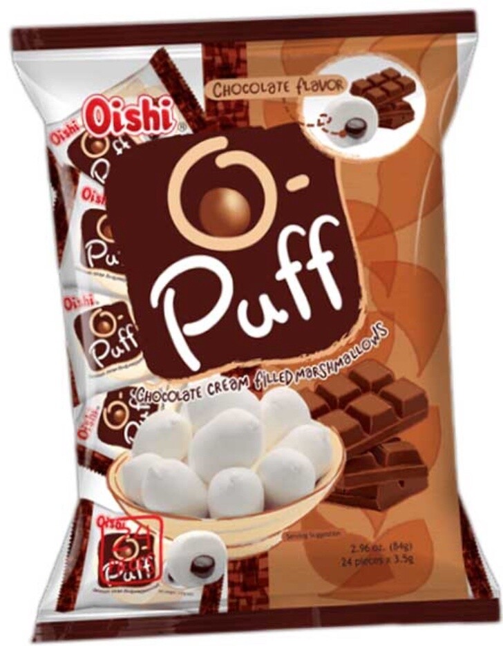 Oishi O-Puff Chocolate Cream 84G
