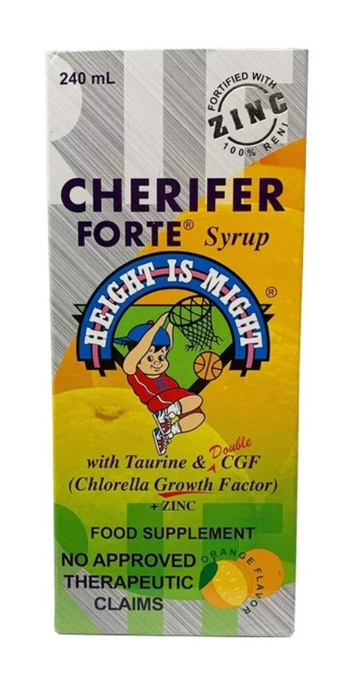 Cherifer Forte Syrup Fortified With Zinc With Taurine And Double Cgf 120ML