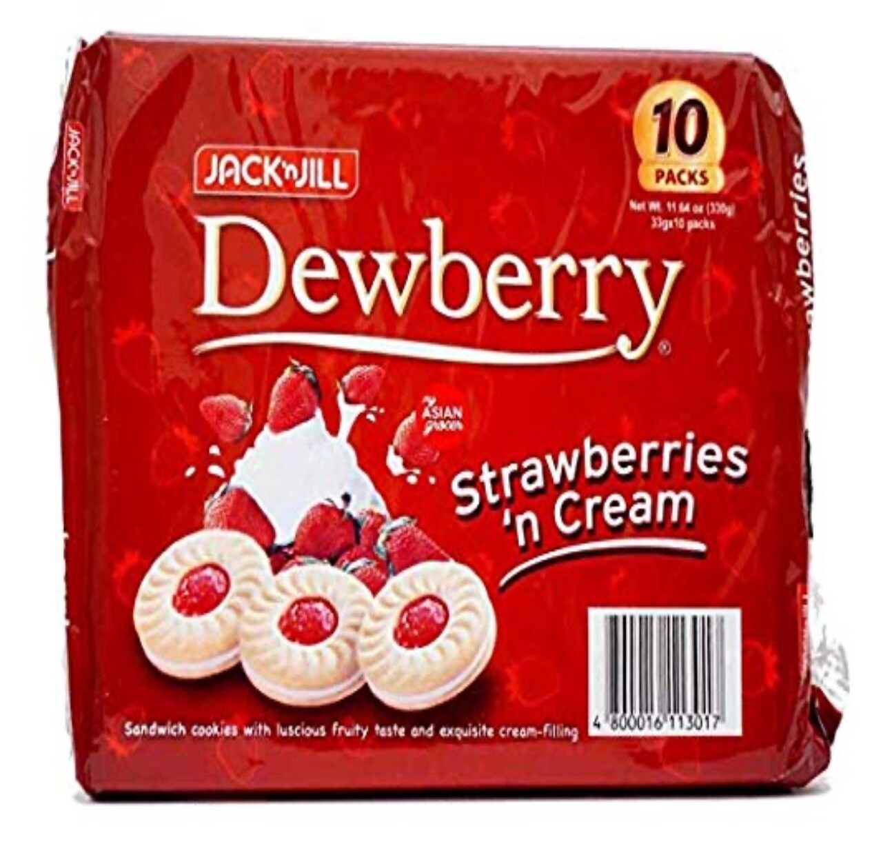 J&amp;J Dewberry Strawberry 10X33G