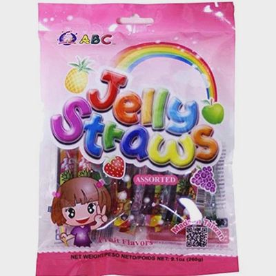 ABC Panda Jelly Straw - Assorted 260g