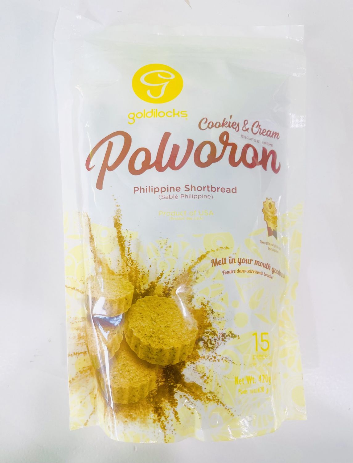 Goldilocks Polvoron Cookie &amp; Cream 15pcs