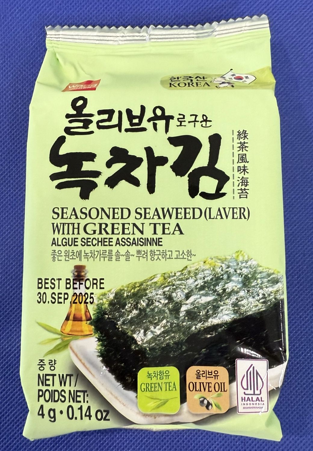 Wang Green Tea Seaweed 4G Sachet