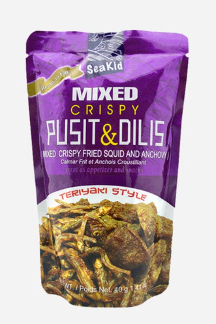 Seakid Mixed Crispy Pusit &amp; Dilis 50g