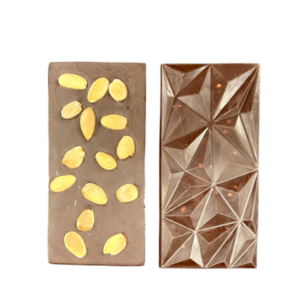 Tablette aux amandes de Sicile noir 72% (végan)