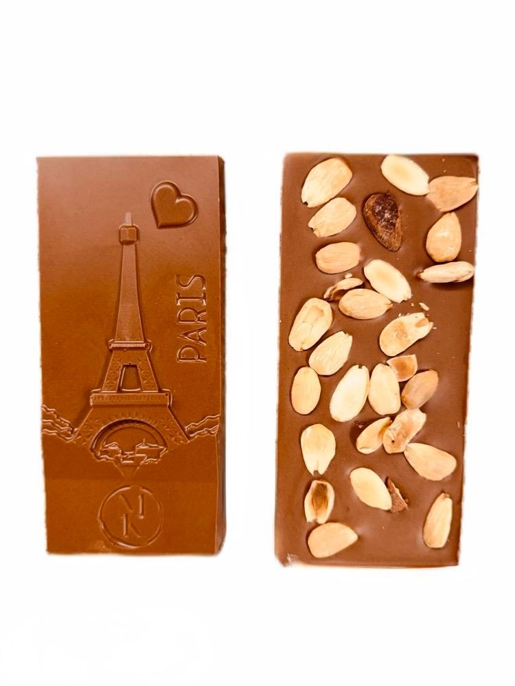 Tablette amandes de Sicile au lait 48% Tablette amandes de Sicile au lait 48%