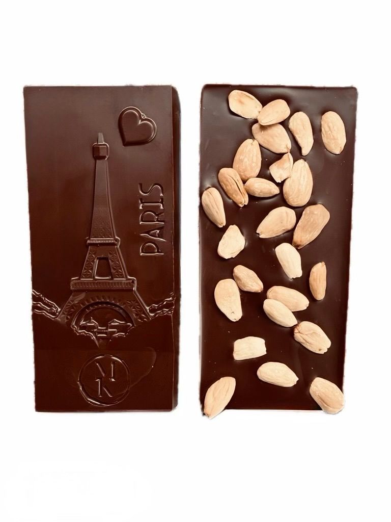 Tablette aux amandes de Sicile noir 72% (végan)