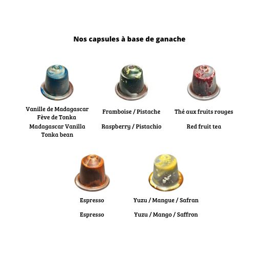 Capsules chocolat noir 72%