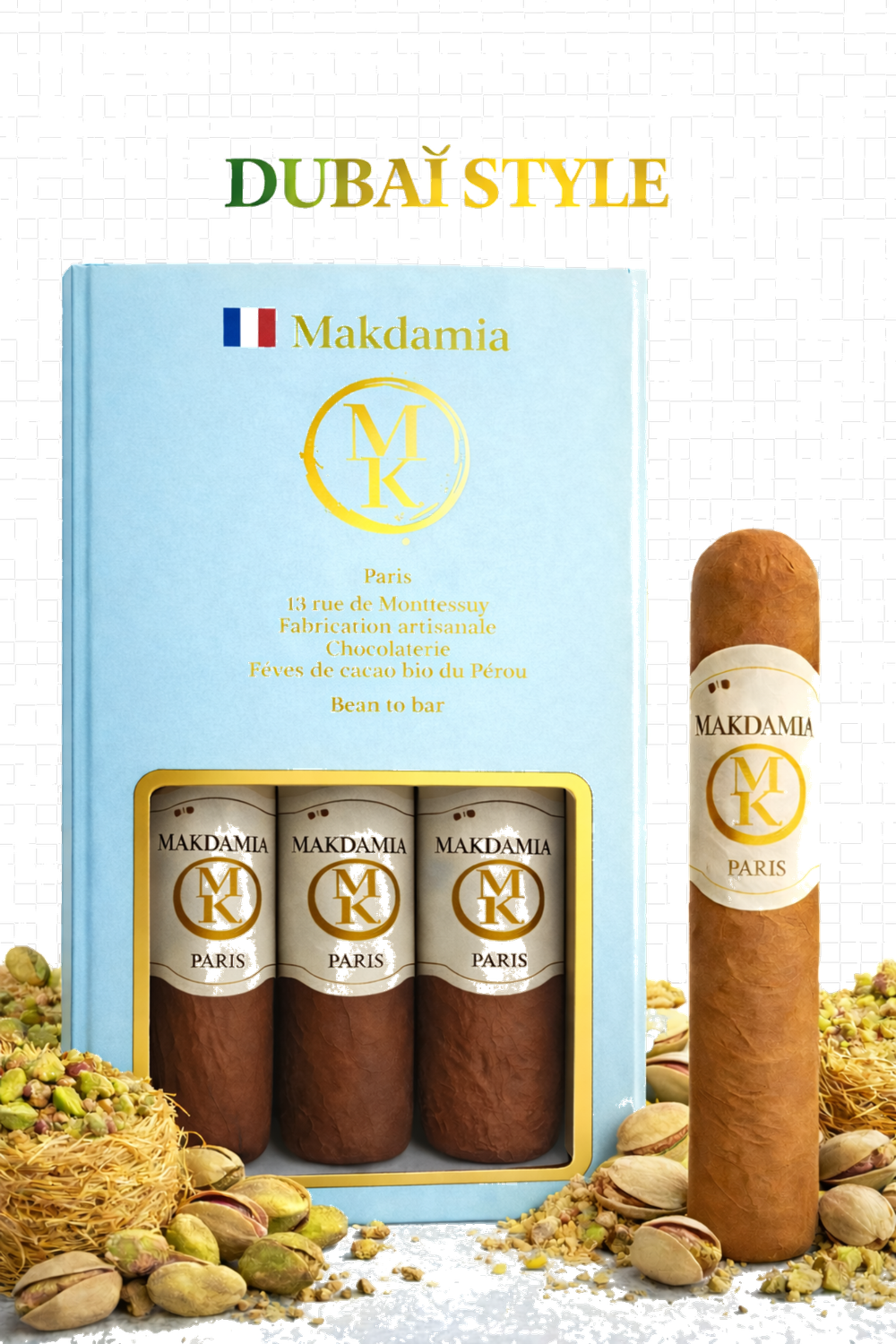 3 Cigares Dubaï lait 48%