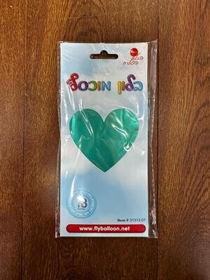 בלון לב ירקרק