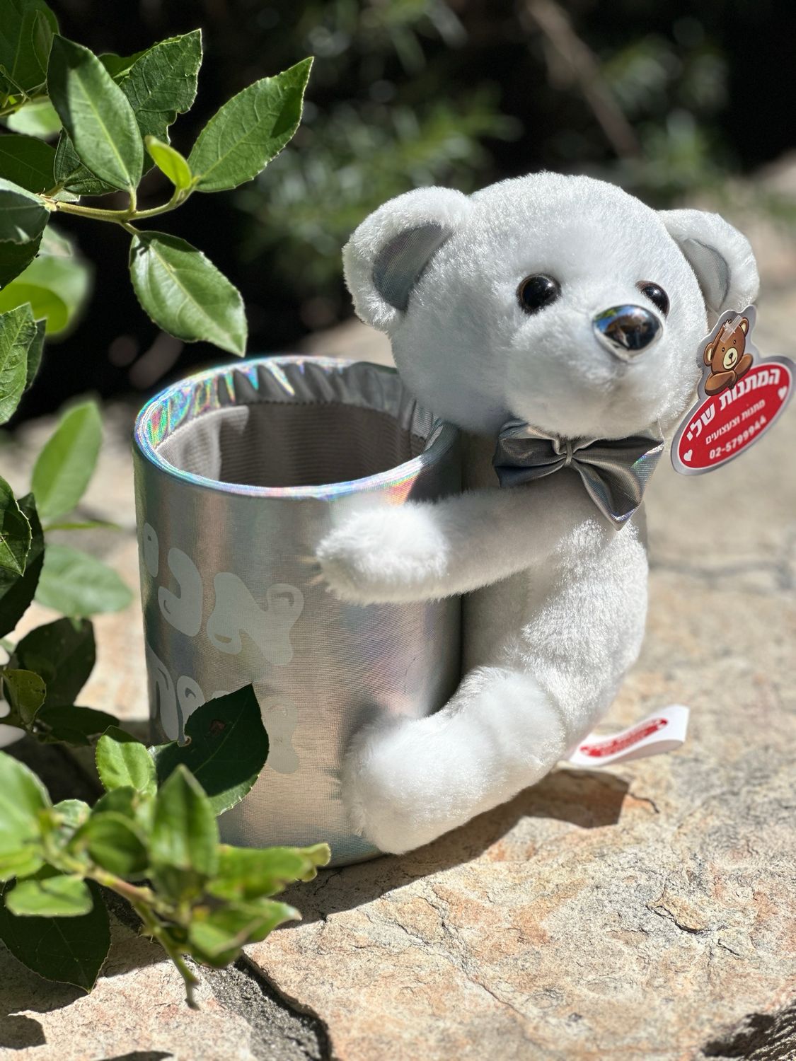 דובי עם כוס למילוי