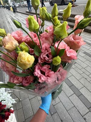חבילת ליזיאנטוס ורוד 10ענף