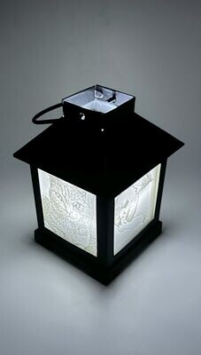 Litophanie Foto Laterne LED Kerze