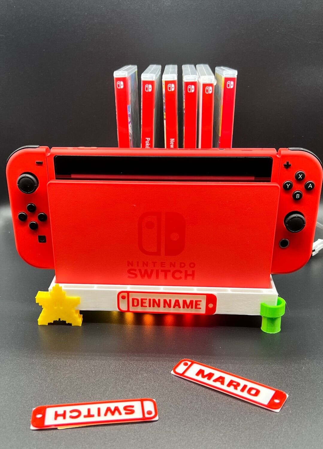 LED 360 Docking Standfuß kompatibel mit Nintendo Switch