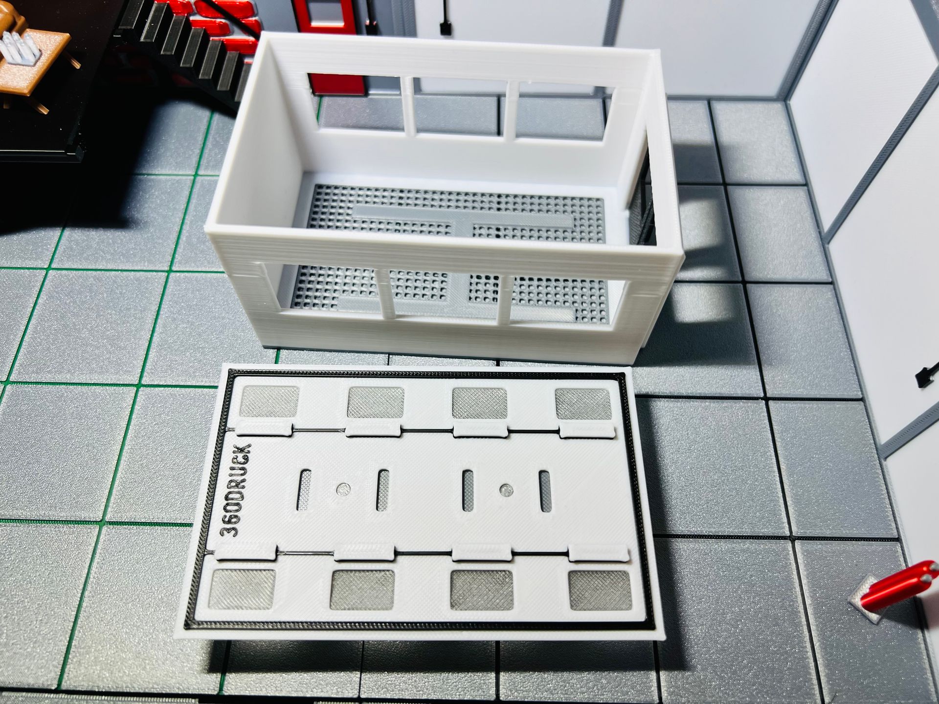 Werkstatt Lackierkabine Diorama 1:43