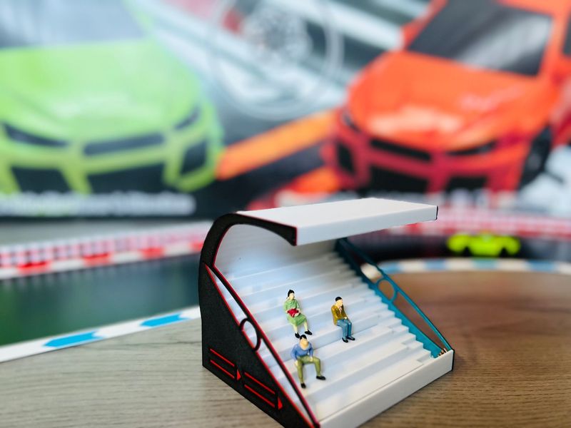 Zubehör Tribüne HYstand kompatibel mit Carrera Hybrid 1:50