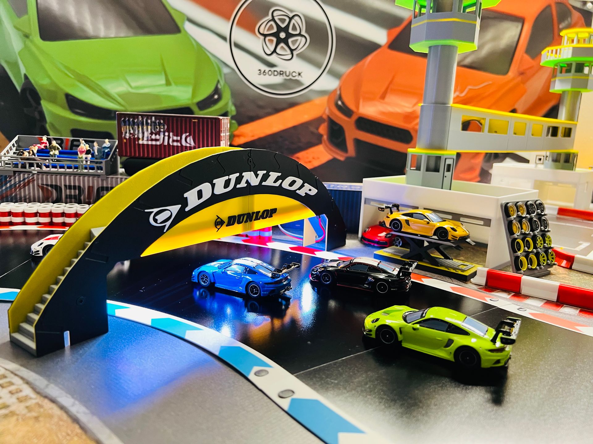 Zubehör Traverse Dunlop Nachbildung kompatibel mit Carrera Hybrid 1:50