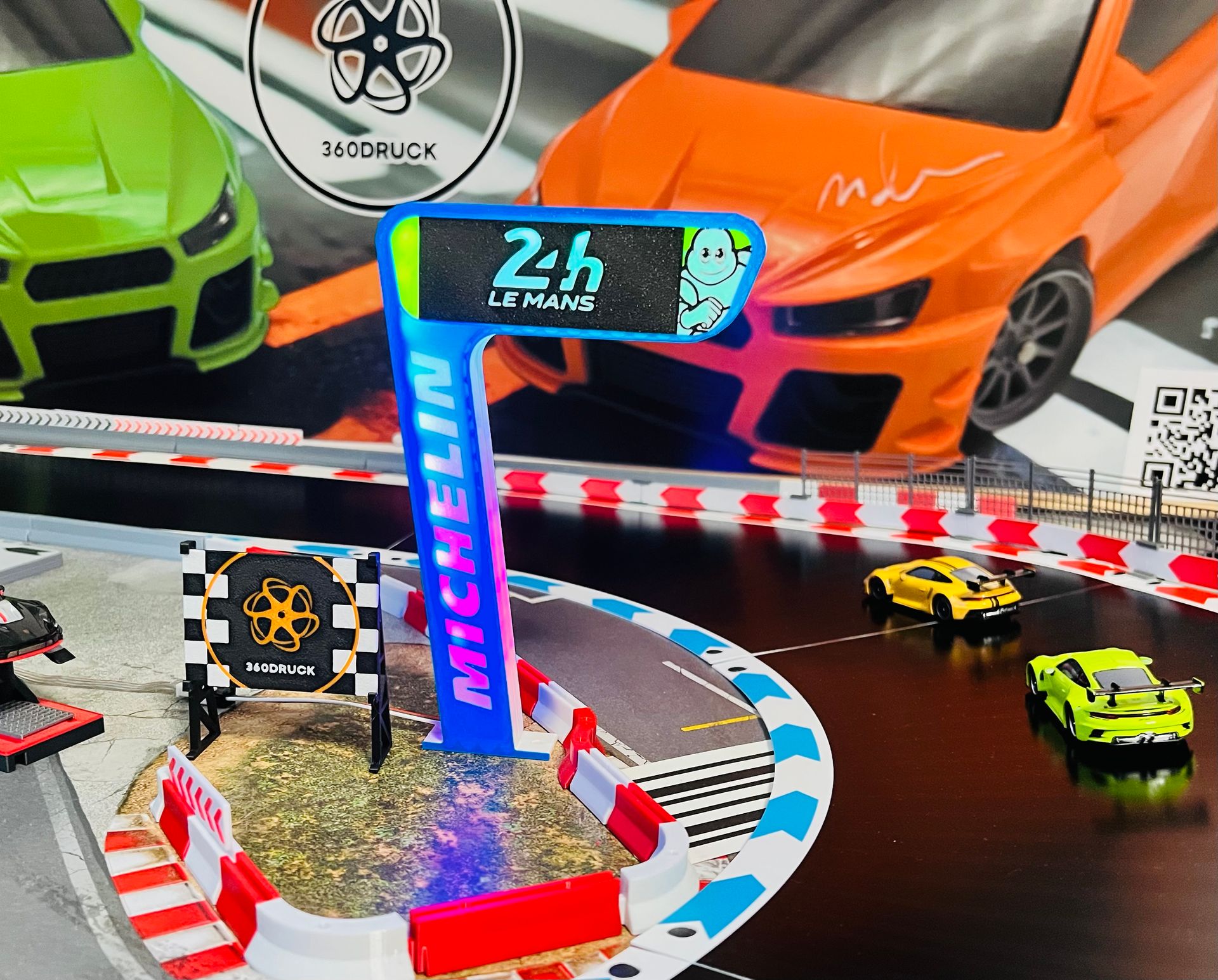 Zubehör Turm Michelin Le Mans Nachbildung kompatibel mit Carrera Hybrid 1:50