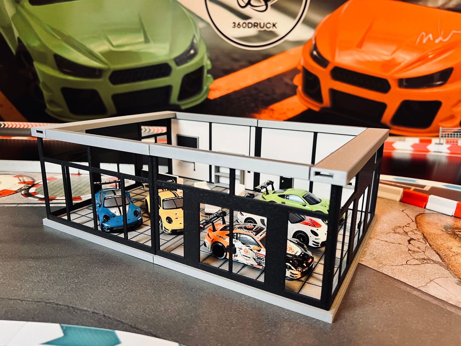 Diorama Verkauf Autohaus Hybrid Expert 1:50