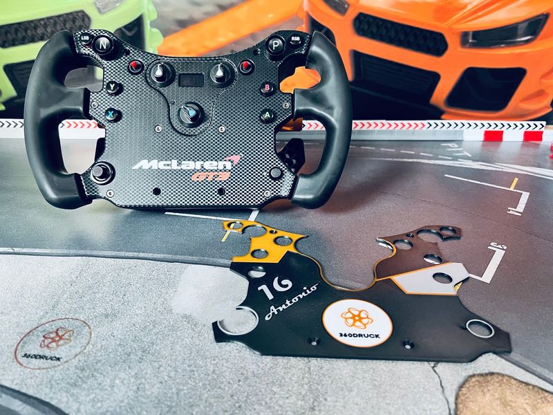Blende kompatibel mit Fanatec F1 McLaren Wheel