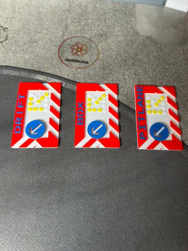 Baustellenschild Set (3Stk.) Modellbau für 1:43 Baustellenschild Set (3Stk.) Modellbau für 1:43