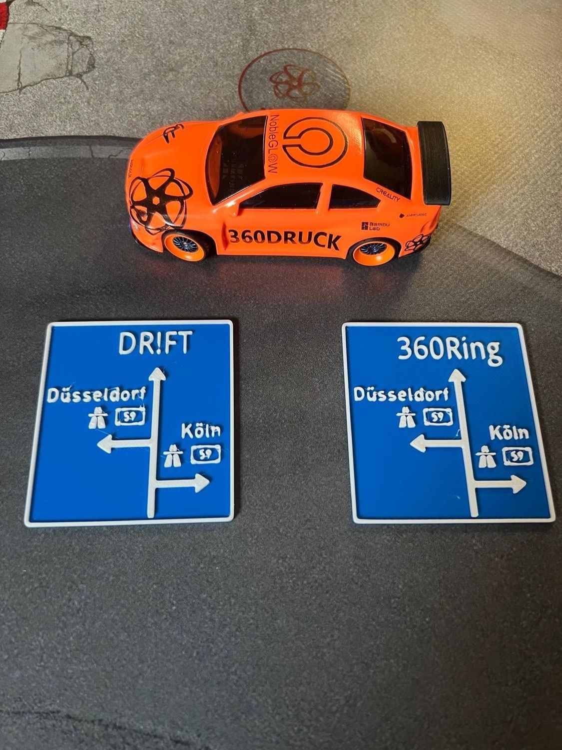 Autobahnschild Modellbau für 1:43