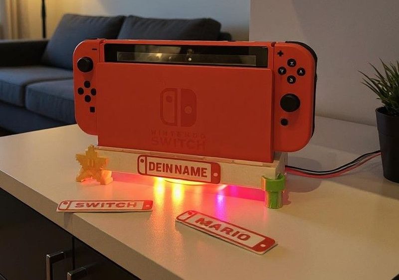 LED 360 Docking Standfuß kompatibel mit Nintendo Switch LED 360 Docking Standfuß kompatibel mit Nintendo Switch