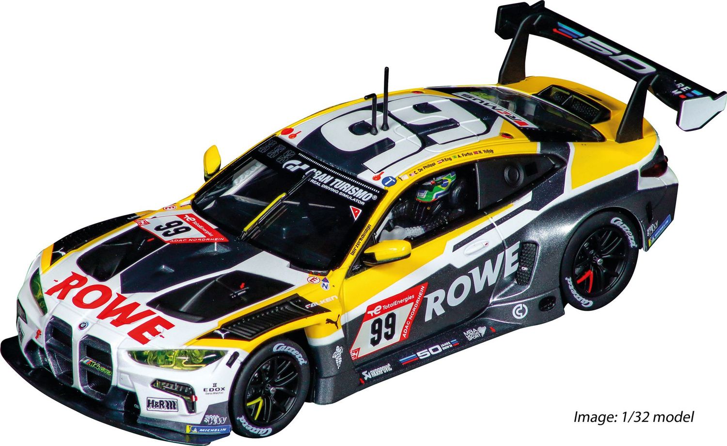 Carrera Hybrid BMW M4 GT3 "ROWE Racing, No.99" 1:50