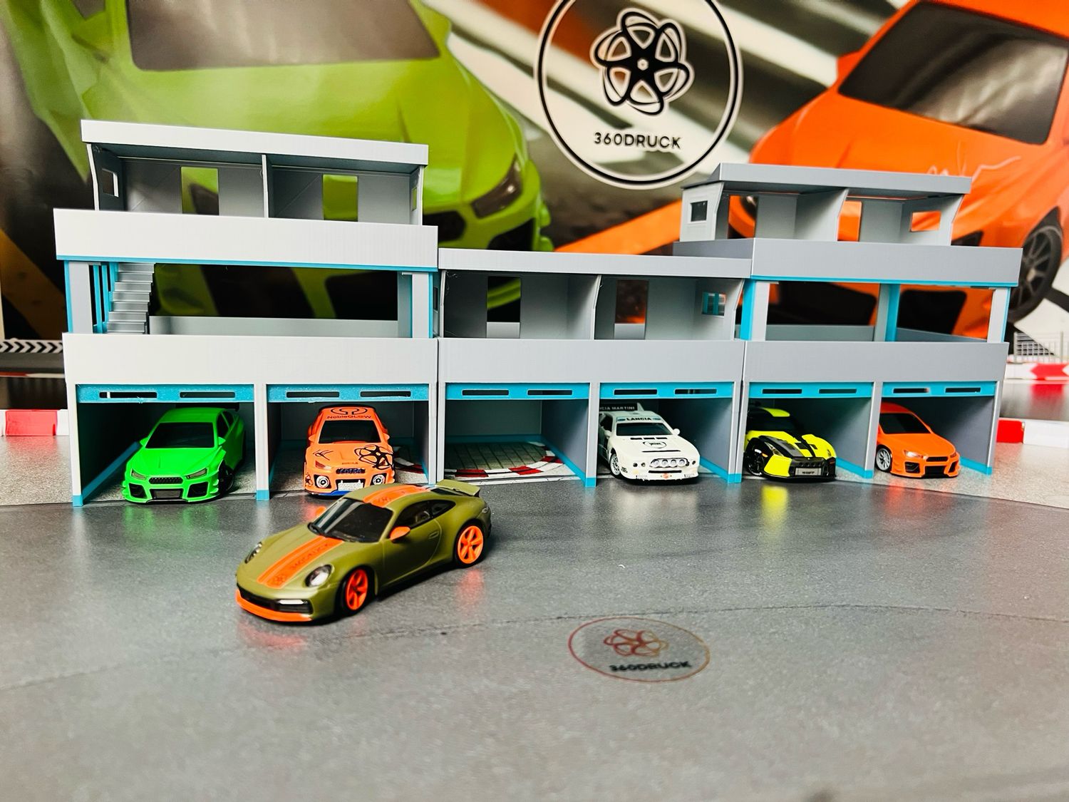 Zubehör Boxengasse Garage kompatibel mit Drift Dr!ft Sturmkind 1:43 