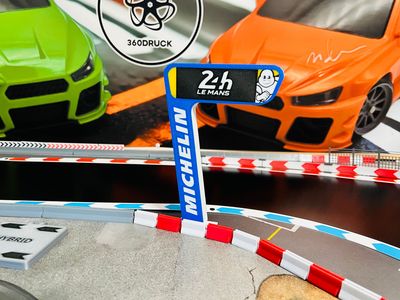 Turm Michelin Le Mans für 1:43 1:50 Zubehör Turm Michelin Le Mans Nachbildung kompatibel mit Carrera Hybrid 1:50