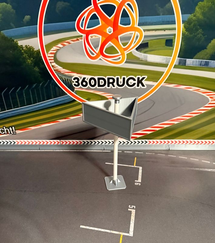 Werbeturm Dreieck für 1:50