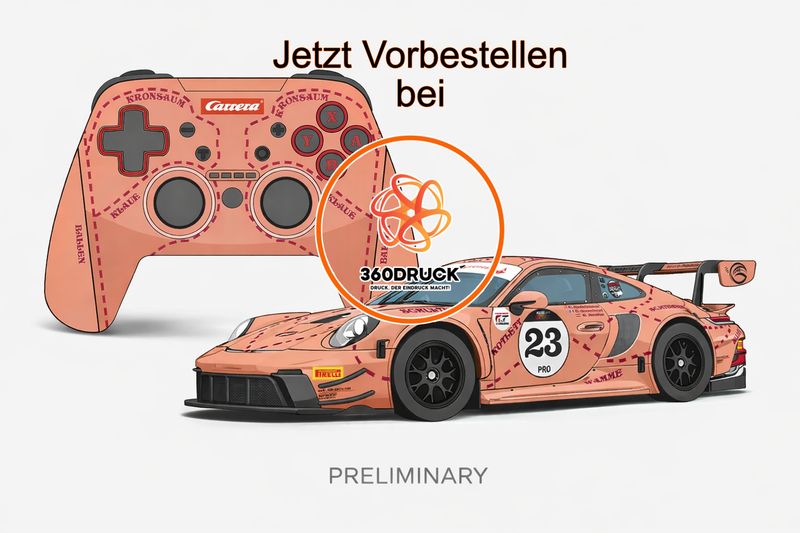 Porsche 911 GT3 R 'Phantom Global Racing, No.23' 1:50 + Controller