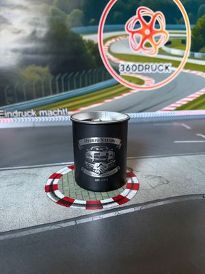 Aschenbecher Edelstahl Gravur