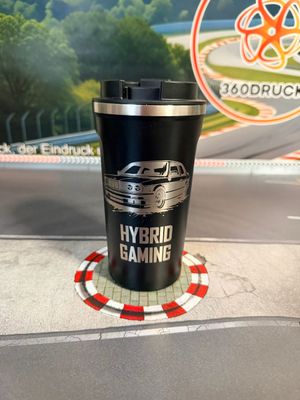 Becher Edelstahl Gravur