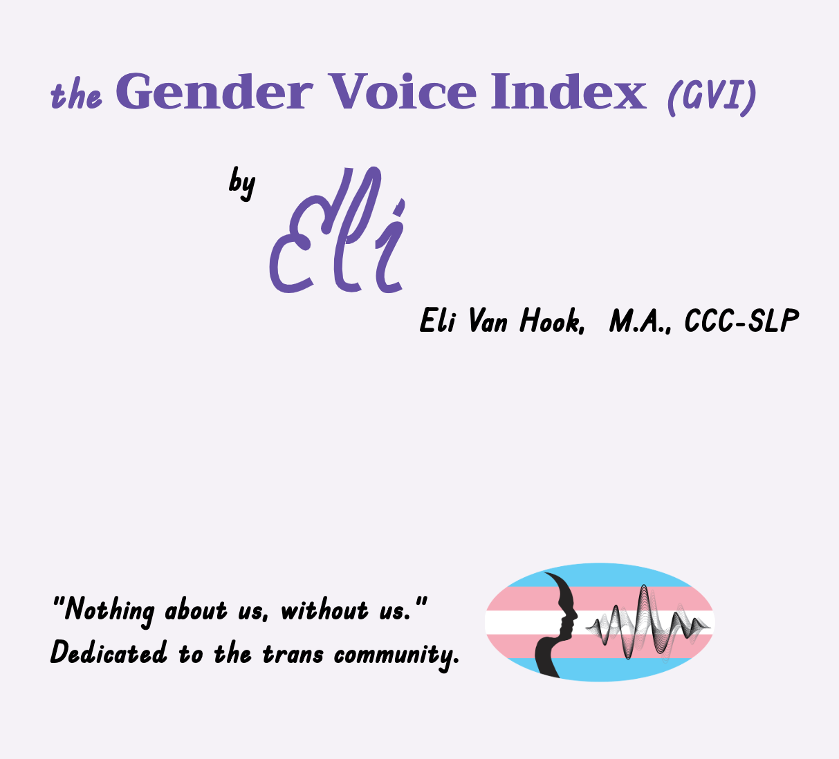 Gender Voice Index (GVI) by Eli Van Hook