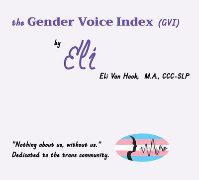 Gender Voice Index (GVI) by Eli Van Hook