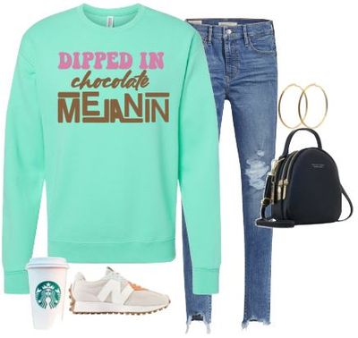 Dipped in Chocolate Melanin Sweatshirt